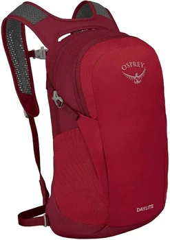 Рюкзак Osprey Daylite 13 городской для ноутбука 14" с органайзером и вентилируемой спиной Cosmic red