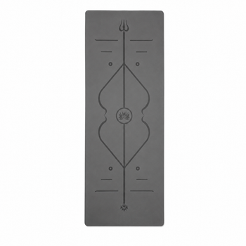 Професійний килимок EasyFit Pro для йоги, 184x68 см, товщина 5 мм, каучук, чорний