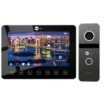 Комплект видеодомофона NeoLight NeoKIT HD WF B/Graphite