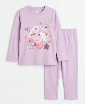 Пижама для девочки Peppa Pig хлопковая BS001312, размер 122-128