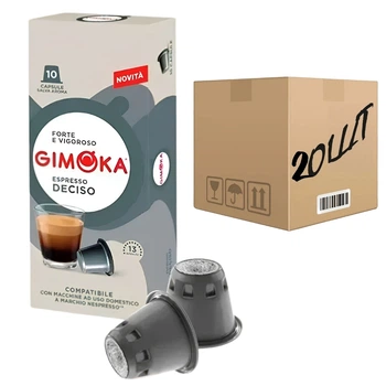 Кава в капсулах Nespresso Gimoka Deciso 10 шт (ящик 20 шт)