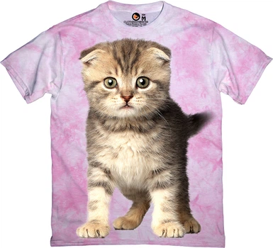 Футболка чоловіча Clothingmonster Scared Kitten - Кіт пурпурова розмір L (TKR-UI5BG7C-L)