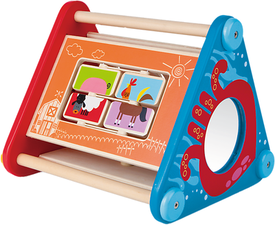 Дерев'яний бізібокс Hape 5 в 1 (E0434) (6943478011571)