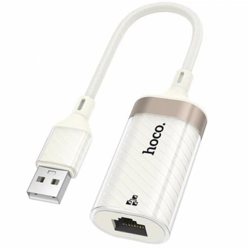 Сетевой адаптер USB to RJ45(LAN), 100 Мбит/с, HOCO UA41 / Сетевая карта / Интернет адаптер (23092)