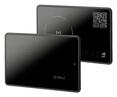 Bluetooth-локализатор + цифровая QR-визитница MiLi MiCard APL для Apple Find My Черный (6938012332526)