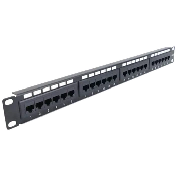 Патч-панель Hypernet NVC-PN-12/24 CAT5/CAT6 19" 1U 24 порта экранированная