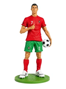 Коллекционная фигурка Cristiano Ronaldo 22см с мячом на подставке сувенир для фанатов футбола