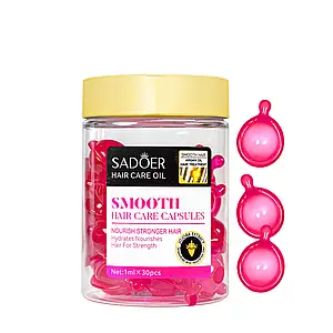 Капсули для розгладження волосся Sadoer Argan Oil Jojoba Smooth Hair Care Capsules з аргановою олією та жожоба 30 шт