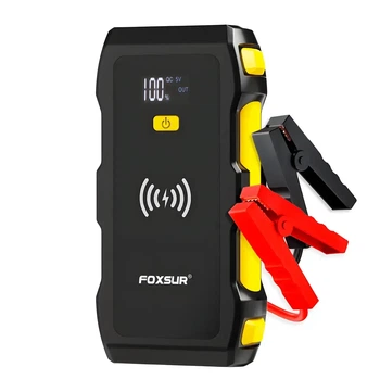 Пусковое устройство бустер Foxsur Car Jump starter FJS-800 1200A 12В с беспроводной зарядкой