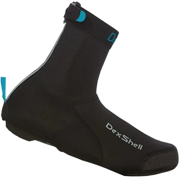 Бахилы DexShell Heavy Duty Overshoes водостойкие ветрозащитные неопрено-прочные для велосипеда S 36-38 Black
