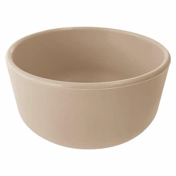 Тарелка глубокая Minikoioi Bowl 400 мл 12 см силиконовая бежевый (101080108)