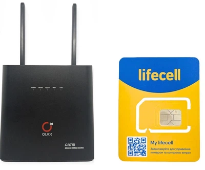 4G роутер Olax Олакс AX9 PRO Wi-Fi модем під сім карту дві антени + Лайф безліміт