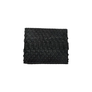 Портмоне из кожи питона черное (11*9 см) MWB00015