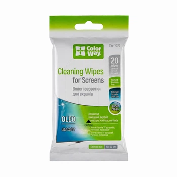 Салфетки ColorWay для очистки OLED, LED, LCD, TFT 20 шт (CW-1070)