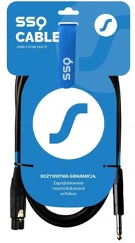 Симетричний аудіокабель SSQ XLRJS1 XLR Female (гніздо) — Jack 6.35 мм TRS (1 м) (5904161823025)