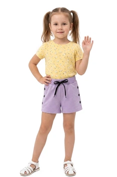 Шорты детские для девочки сиреневого цвета KIDS рост 122 (216723)