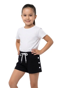 Шорти дитячі для дівчинки чорного кольору KIDS зріст, см 122 (216726)