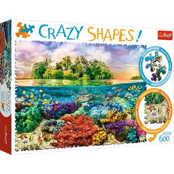 Puzzle Trefl Crazy Shapes Tropikalna wyspa 600 elementów (11113) (5900511111132)