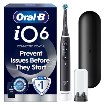 Електрична зубна щітка Oral-B iO6 Black + Brush Head + TC