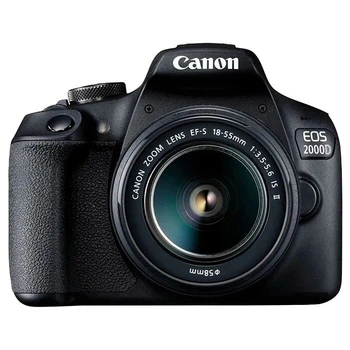 Фотоапарат Canon EOS 2000D Kit with EF-S 18-55mm f/3,5-5.6 IS II Black (EU)