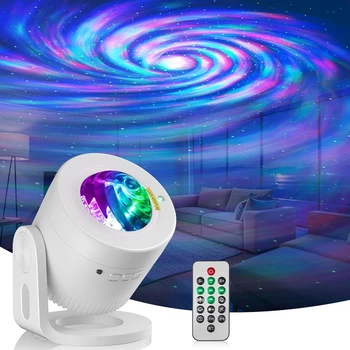 Проектор звездного неба AND LY-1069 Feliigo, ночник галактики с Bluetooth колонкой, светильник с северным сиянием