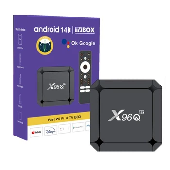 Смарт ТВ-приставка X96Q (RK3518) 2/16 (RockChip 3518, Android 14, 4K, Wi-Fi 6, голосовий пульт)