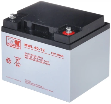 Аккумуляторная батарея MW Power VRLA AGM MWL 40-12 12V 40 Ah (5901885207568)