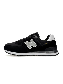 Чоловічі кросівки повсякденні NB 574 Classic Cordura Black Grey 45 (28,5 см) Чорний