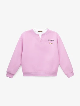Світшот з принтом для дівчинки GENUA 26036 128 см Бузковий shop (2000999644078)