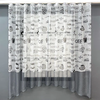 Кухонная тюль-арка VR-Textil № 1793т-1986т лен молочный с серым 290х170 см (53-0211)