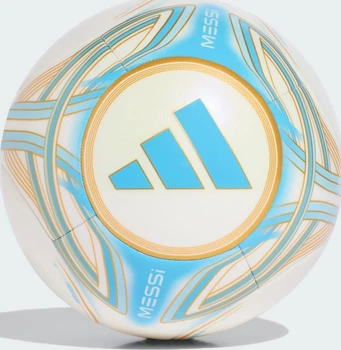 М'яч футбольний Adidas MESSI CLB бежевий, блакитний Уні 4