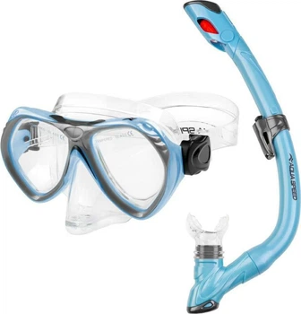 Набор маска и трубка Aqua Speed AURA + EVO 9945 голубой Детские One Size