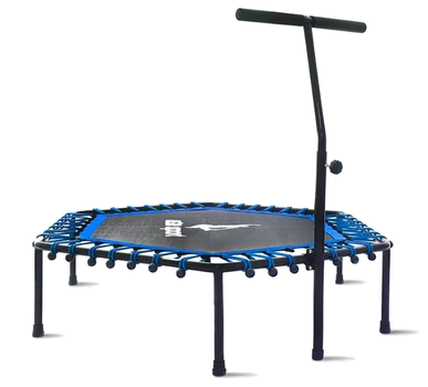 Фитнес батут 130 см с ручкой для тренировок 100 кг красный AGАSPORT LS-2595