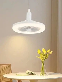Вентилятор люстра Multi-function Fan Light 2в1 стельовий світильник з вентилятором E27 нейтральне світло 4000K LED лампа з циркуляцією повітря три режими роботи освітлення та обдув для кухні їдальні кабінету робочої зони компактний формат