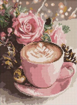 Рисование камнями Идейка Новогоднее капучино ©art_selena_ua, 30 х 40 см (AMO20009)