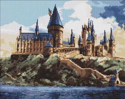 Рисование камнями Идейка Harry Potter: Хогвартс днем ??© Warner Bros., 40 х 50 см (AMO20360)
