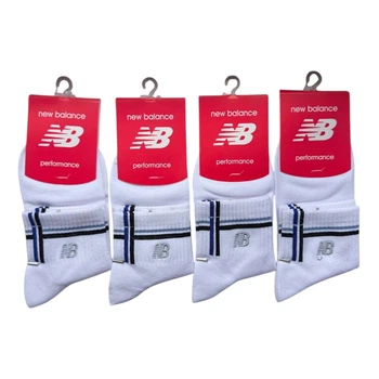 Набір шкарпеток коротких бавовняних NB 4 пари One Size White