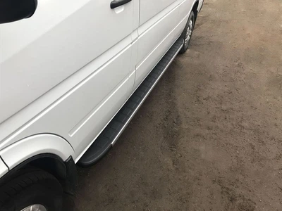 Боковые пороги Duru (2 шт., алюминий) Средняя база для Volkswagen LT 1996-2006 гг