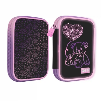 Пенал м'який з LED Yes PH-35 Pink Bear (533777)