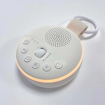 Генератор білого шуму акумуляторний Saona SA-W15 White Преміум звукова колонка для засинання немовлят з теплим нічником 20 звуків