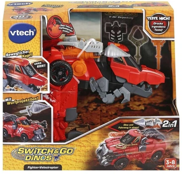Ігрова фігурка Vtech Switch & Go Dinos Боєць Велоцираптур (3417765287640)