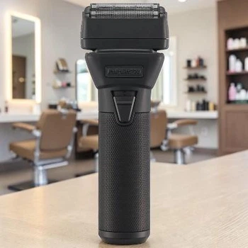 Шейвер профессиональный BaByliss PRO FXOne Black FX для парикмахеров и барберов, аккумуляторная электробритва, двойная сетка, 10000 об/мин, Black (EBMSF97XF)