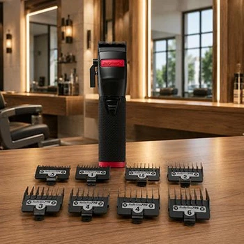 Триммер профессиональный BaByliss PRO BOOST+ Black Red для парикмахеров и барберов, DLC 40 мм, 7200 об/мин, до 3 часов автономной работы (EPBRО787XF)