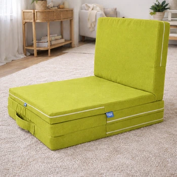 Матрас складной беспружинный Family Sleep Flex Fold Transform Collection 7, 70х200, Салатовый