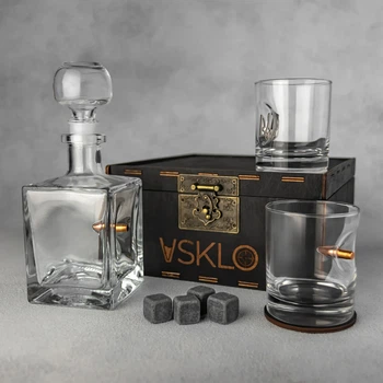 Набір склянок VIP (куля+герб) VSKLO
