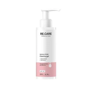 Очищающий гель для лица Re.Care Skin & Pore Cleansing gel, 200 мл (4823109409224)