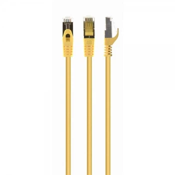 Патч-корд S/FTP Cablexpert cat.6a, литий, 50u "штекер із засувкою, 20м, жовтий (PP6A-LSZHCU-Y-20M)