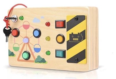 Дерев'яна LED бізіборд (Busy Board)
