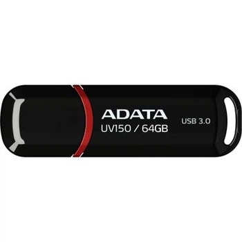 USB флеш накопитель ADATA 64GB UV150 Black USB 3.0 (AUV150-64G-RBK) ADATA AUV150-64G-RBK 1058036