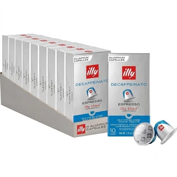 Набор кофе в капсулах Nespresso ILLY Espresso Decaffeinato 100 шт
